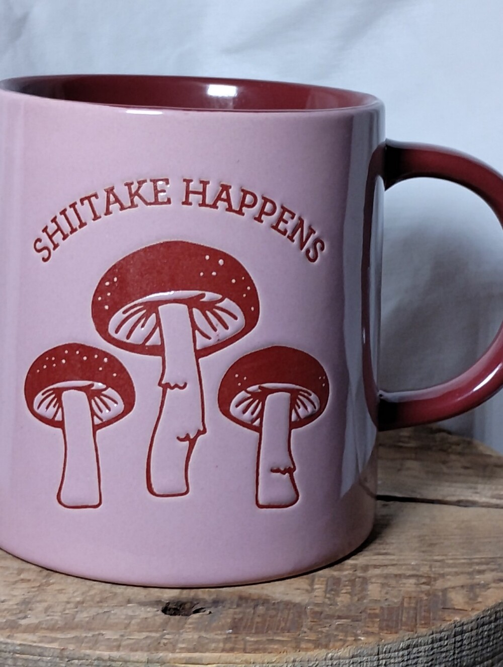 Shitake Happens Graphic Mug 16 oz Place & Time